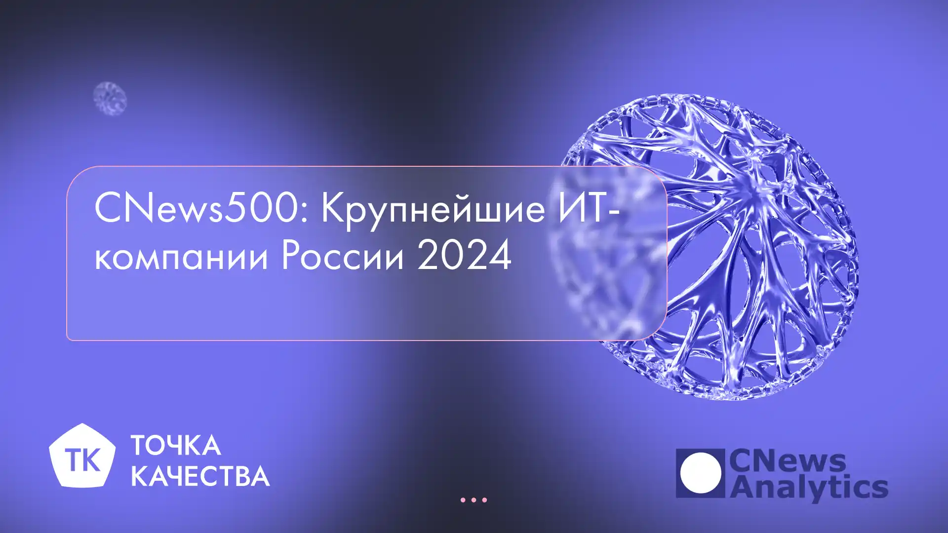 «Точка качества» в рейтинге CNews крупнейших ИТ-компаний России 2024