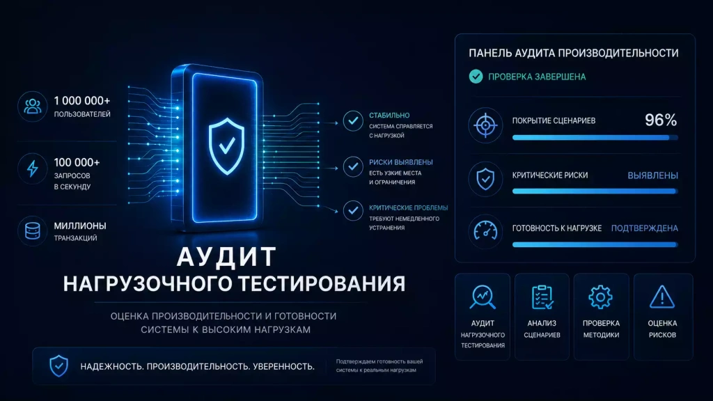 Аудит нагрузочного тестирования информационно-биллинговой системы: проверка сценариев нагрузки, оценка производительности, анализ рисков и готовности платформы к высоким нагрузкам