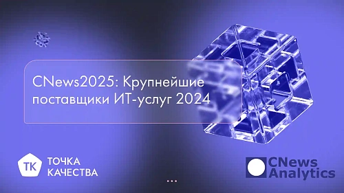 «Точка качества» вошла в число крупнейших поставщиков ИТ-услуг в 2024 году